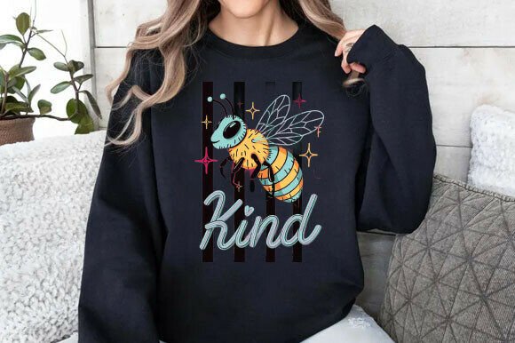 Bee Kind PNG: Good Vibes for Trendy Designs