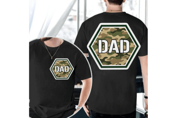 Camouflage Dad Shirt, Varsity Dad Png: A Designer's Asset