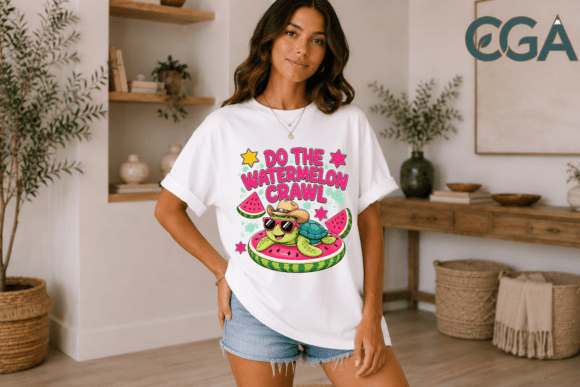 Do the Watermelon Crawl Turtle Png: A Country Summer Asset
