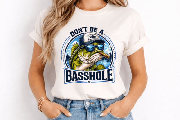 Don’t Be a Basshole: The Ultimate Fishing PNG for Apparel