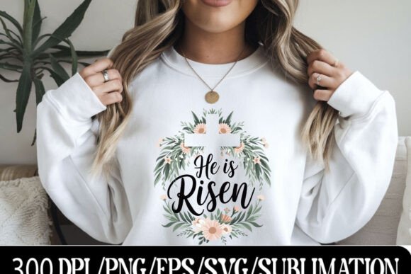 Elegant Easter Religious Design: Faith and Flora