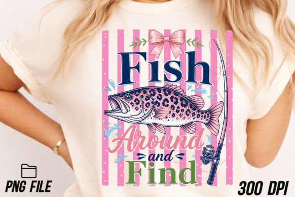 Fish Around and Find Preppy Striped PNG: A Designer's Summer Asset