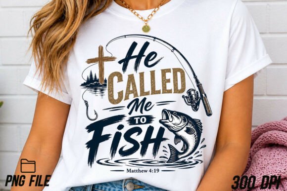 He Called Me to Fish Christian PNG: A Faith-Based Design Asset