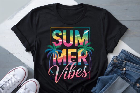 Summer Vibes Retro Beach PNG: Your Essential Design Asset
