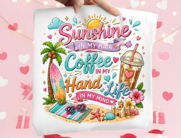 Sunshine In My Hair, Coffee In My Hand: A Sublimation Design Deep Dive