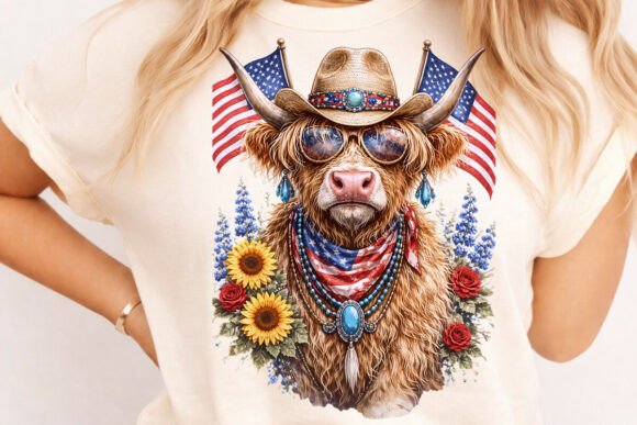 Western Patriotic Cow Sublimation: A Design Deep Dive
